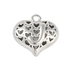 Hollow Brass Pendants for Valentine's Day KK-M289-03J-P-1
