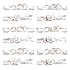 SUNNYCLUE 24 Sets 2 Colors Clip Ends With Lobster Claw Clasps FIND-SC0001-94-1