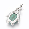 Synthetic Malachite Pendants G-L512-A20-3