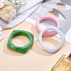 3Pcs 3 Colors Acrylic Bangles BJEW-UN0001-72B-2