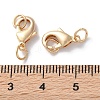 Rack Plating Brass Lobster Claw Clasps KK-F090-26LG-02-3
