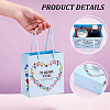 Heart Flower Thank You Printed Paper Storage Gift Tote Bags for Wedding Party Gift Wrapping Bags ABAG-WH0038-77B-5