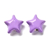 Star Brass Enamel Beads KK-M324-07G-2