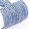Electroplate Glass Beads Strands EGLA-F149-PL-01-1