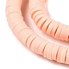 Flat Round Handmade Polymer Clay Bead Spacers CLAY-R067-4.0mm-13-2