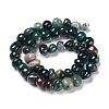 Natural Moss Agate Beads Strands X-G-I194-21-3