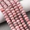 Natural Pink Zebra Jasper Beads Strands G-D481-13-1