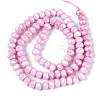 Anti-Tarnish Electroplate Rondelle Glass Beads Strands X-EGLA-T021-6mm-17-02-2