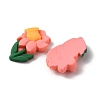 Opaque Resin Cabochons RESI-WH0021-37D-2