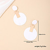 Alloy Acrylic Dangle Stud Earrings FS-WGB5909-01-2