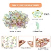 100Pcs Transparent Acrylic Bead Caps TACR-CJ0001-70B-8