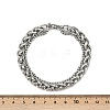 201 Stainless Steel Cuba Style Chian Bracelet for Men BJEW-B138-06P-04-5
