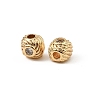 Brass Clear Cubic Zirconia Beads KK-D106-09G-2