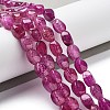 Natural Dragon Veins Agate Beads Strands G-G172-01S-1