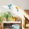 2Pcs 2 Styles PET Hollow Out Drawing Painting Stencils DIY-WH0394-0373-6