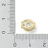 Rack Plating Brass Micro Pave Cubic Zirconia Beads KK-A220-24D-G-3