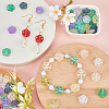 100Pcs Spray Painted Transparent Glass Beads GLAA-SC0002-40-4