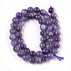 Natural Amethyst Beads Strands G-S333-8mm-020-2