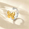 304 Stainless Steel Cuff Open Rings for Women WGB6E51-01-1