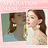 DIY Polyester Butterfly Dangle Earring Making Kits DIY-SC0026-62-5
