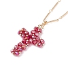 Sparkling Cross Pendant Necklace for Women X1-NJEW-TA00015-7