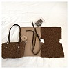 DIY Imitation Leather with Polar Fleece Rectangle Women's Crossbody Handbag Making Kits PW-WG1A602-01-1