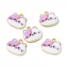 Painted Alloy Pendants PALLOY-P288-02G-04-3