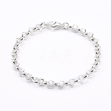 Women's 304 Stainless Steel Rolo Chain Bracelets BJEW-JB05996-01
