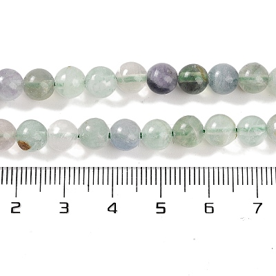 Natural Fluorite Beads Strands G-P530-B04-02-1