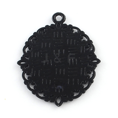 Electrophoresis Alloy Oval Pendant Cabochon Settings LS-PALLOY-Q304-50-NR-1
