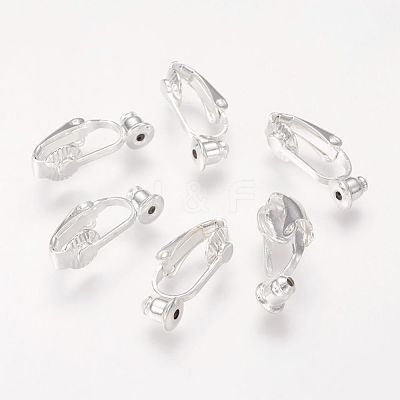 Brass Clip-on Earring Converters Findings KK-Q115-S-1