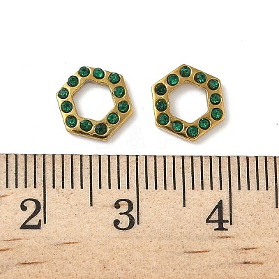 304 Stainless Steel Rhinestone Cabochons STAS-A057-04G-B01-1