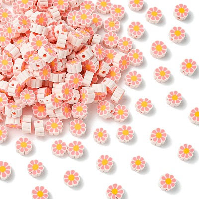 200Pcs Handmade Polymer Clay Beads PORC-CJ0002-10-1
