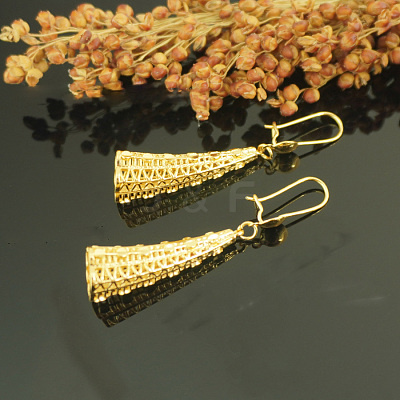Brass Hollow Hoop Earrings FS-WG6ED3E-01-1
