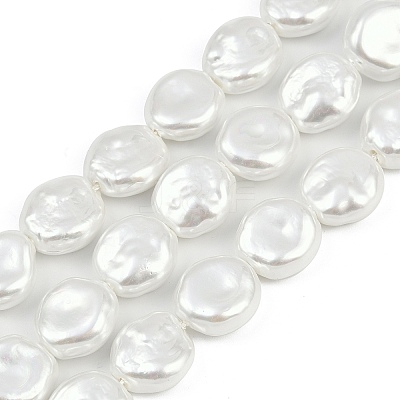 Electroplated Glass Beads Strands GLAA-H039-05A-1