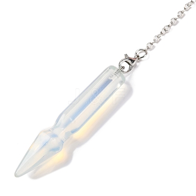 Opalite Pointed Dowsing Pendulums G-Q184-04F-P-1