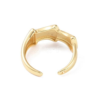 Brass Cuff Finger Rings RJEW-H227-01G-03-1