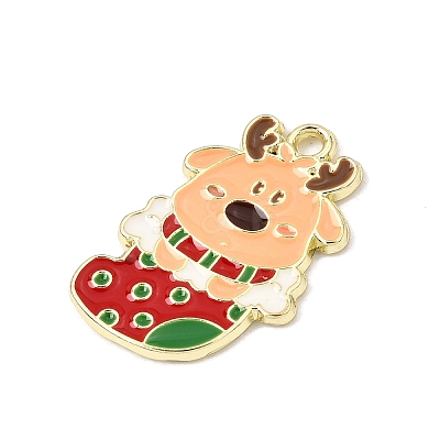 Christmas Alloy Enamel Pendants AL-CBA5CD4-02G-05-1
