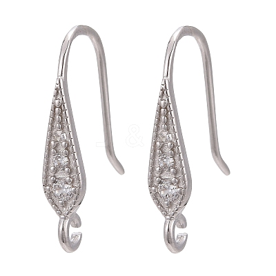 Anti-Tarnish Rhodium Plated 925 Sterling Silver X-STER-L054-16P-1