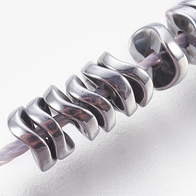Electroplated Non-magnetic Synthetic Hematite Bead Strand G-E498-01F-1