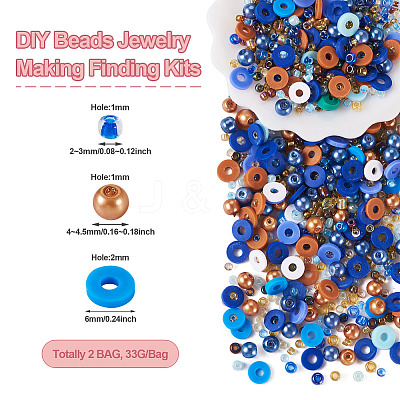 DIY Beads Jewelry Making Finding Kits DIY-TAC0009-10G-1