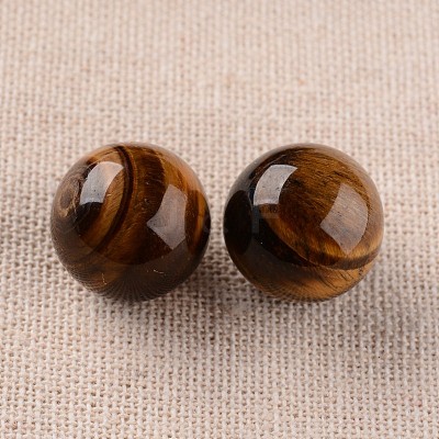 Natural Tiger Eye Round Ball Beads G-I174-16mm-14-1