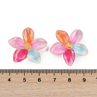 Flower Series Resin Cabochons LS-CRES-Q008-01C-1