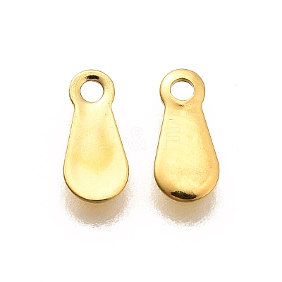 304 Stainless Steel Stamping Blank Tag Charms STAS-F311-04G-02-1