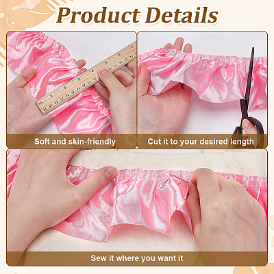 5 Yards Satin Ribbons SRIB-FG0001-32B-1