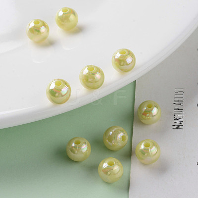 Opaque Acrylic Beads X-MACR-S370-D8mm-A10-1