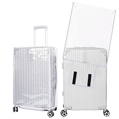 Transparent PVC Luggage Cover AJEW-WH20080-52I-1