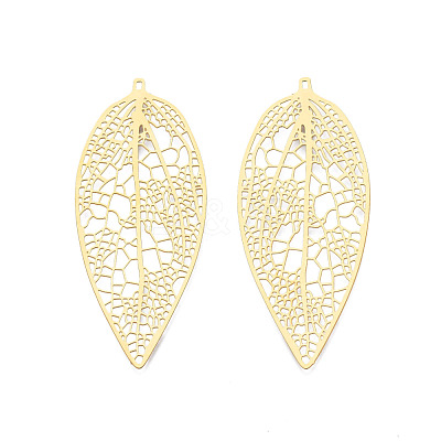 201 Stainless Steel Big Pendants STAS-N102-02LG-1
