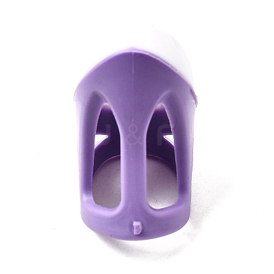 Silicone & Plastic Thimble Finger Guard for DIY Sewing and Cross-Stitching TOOL-C012-27A-01-1