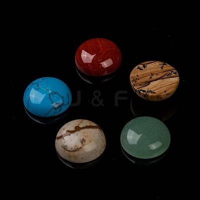 Natural Gemstone Cabochons G-H1596-FR-15mm-M-1
